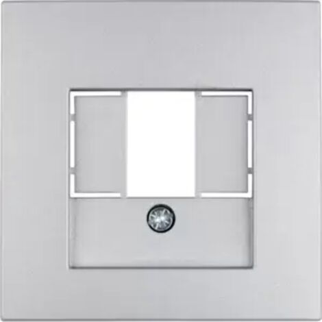 Berker S1 B3 B7  Zentralplattensteckdose TAE Aluminium 10331404