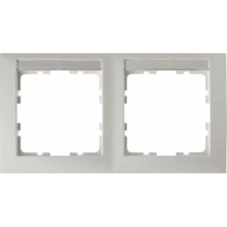 Berker S1  Marco 2 elementos horizontal mate blanco polar 10229919