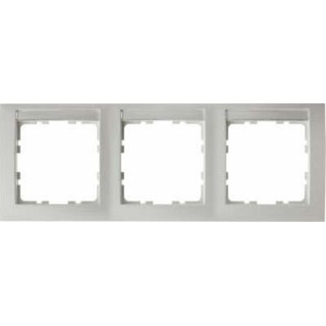 Berker S1  Marco 3 elementos horizontales mate blanco polar 10239919