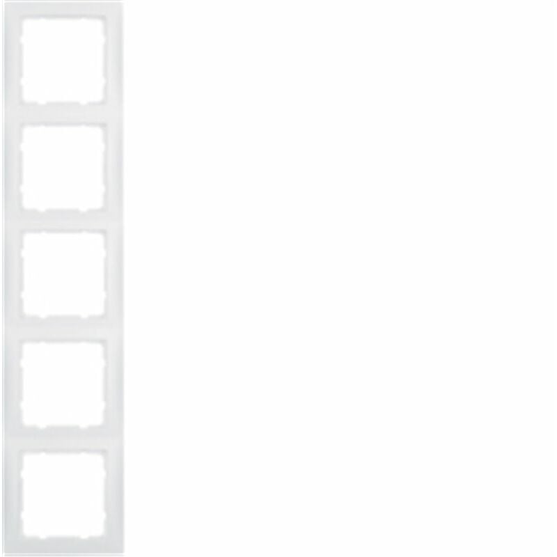 

Marco 5 elementos Berker By S1 10159909 Blanco Mate - Hager