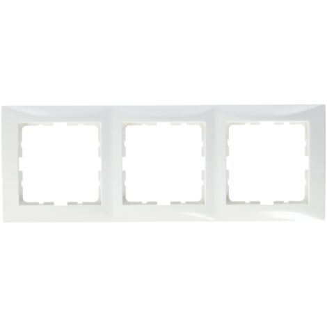 Berker S1 - Telaio 3 Elementi Serie 1 Bianco Lucido Polar