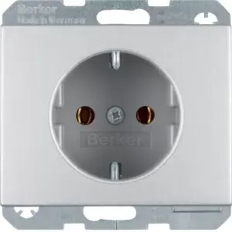 Berker SCHUKO-Steckdose Alu 47157003