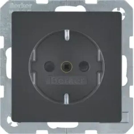 Berker SCHUKO-Steckdose anth/sa 47236086