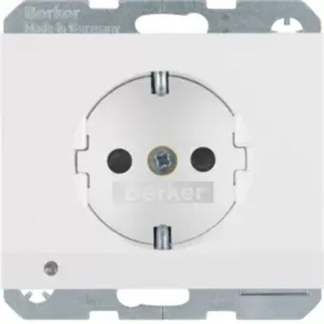 Berker SCHUKO-Steckdose M341097009 polarweiss glaenzend