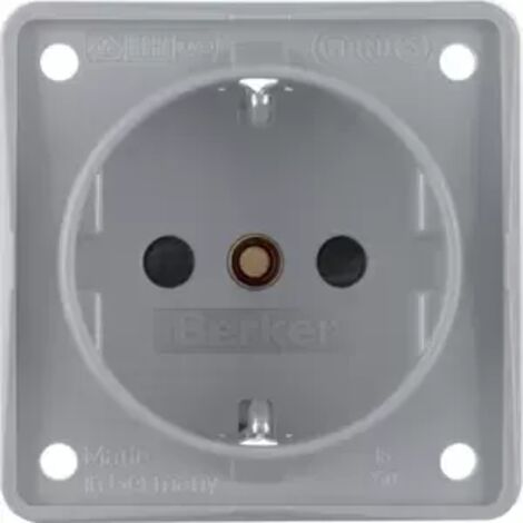 Berker SCHUKO-Steckdose M3941952506 grau matt