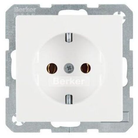 Berker SCHUKO-Steckdose polarweiss samt 47436089