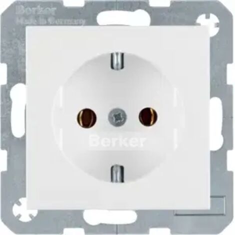 Berker SCHUKO-Steckdose pws/gl 41438989