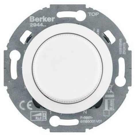 Berker Serie 1930 Glas Dimmer weiß Unterputz