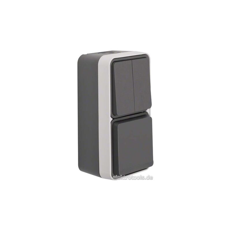 Seriensch./schuko steckd. 47903515 kombinatio. gris clair W.1 interrupteur de courant combinaison 4011334404453 - Berker