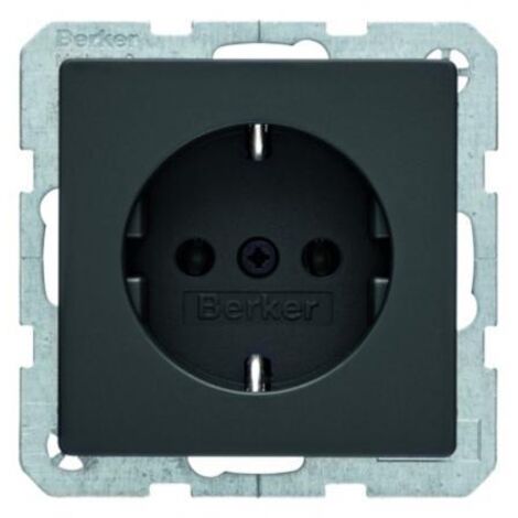 Berker Socket Schuko Q.1 / Q.3 Anthracite, dont 47436086