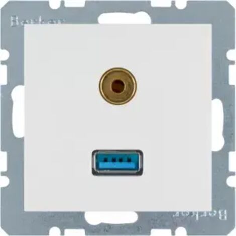 Berker Steckdose M33315398989 polarweiss glaenzend