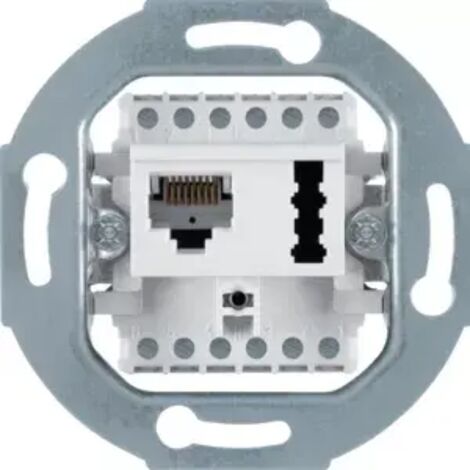 Berker Steckdose M3458809 UAE8(6)/TAE6F+N polarweiss