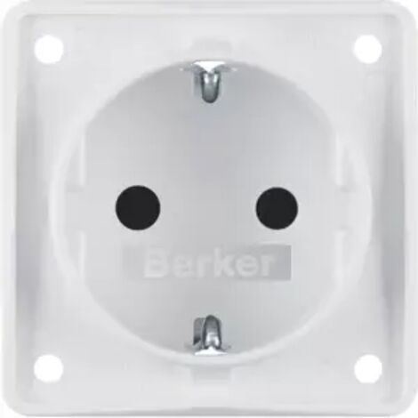 Berker Steckdose SCHUKO eh BS polarweiß matt 947792502