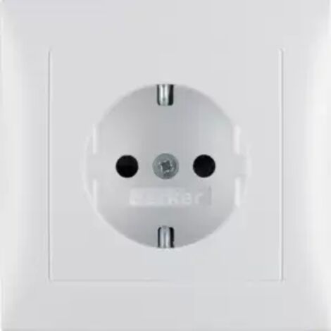 Berker Steckdose SCHUKO m. Abpl erh BS S.1 pw m 47229909