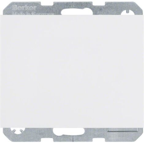 Berker Steckdose SCHUKO mit Klappdeckel u. erh. BS K.1 polarweiß glänzend 47517109