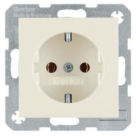 Berker Steckdose SCHUKO S.1 weiß, glänzend  47438982