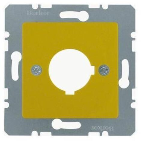 Berker Z-Platte f BG 22,5mm O Kr Zs gelb hgl 143207