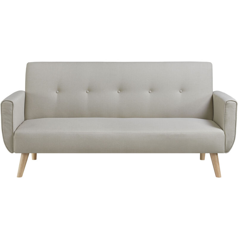 Concept-usine - berlin - Canapé scandinave convertible 3 places beige
