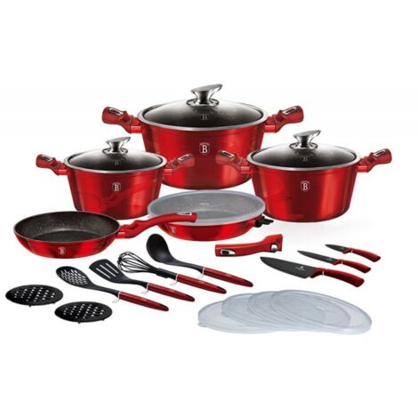 BERLINGER HAUS BH-7180 ​​SET DI PENTOLE 22 PEZZI BORGOGNA