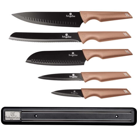 BERLINGER HAUS Rose Gold BH-2697 Set di coltelli magnetici da 6 pezzi