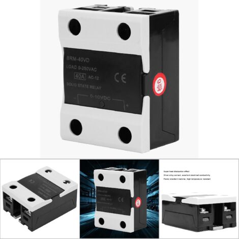 BERM BRM-40VD 40A DC 0-10V / AC 0-250V flammhemmendes Halbleiterrelais