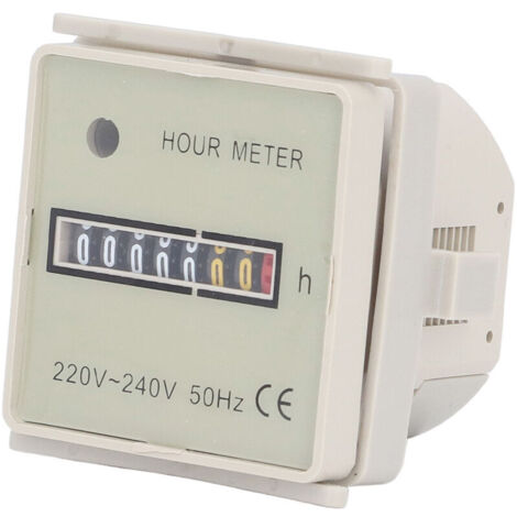 BERM Compteur horaire Minuterie industrielle Compteur de temps électrique haute précision 099999H59M AC 220240V