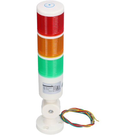 BERM – tour de signalisation LED toujours brillante, lumière d'alarme 3 couleurs, dispositif d'avertissement pliable, AC220V