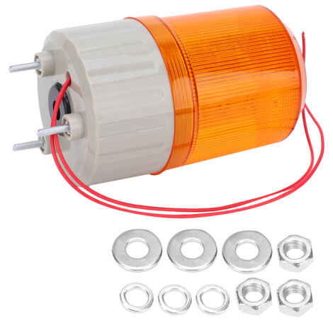 BERM voyant d'avertissement LED son et éclairage lampe d'alarme d'urgence BEM-1081J 220VAC jaune