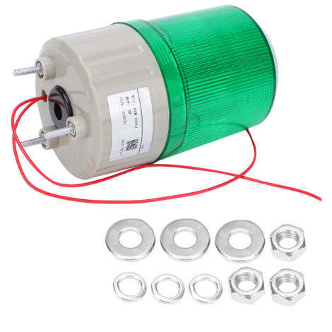 BERM Voyant d'avertissement LED Son et éclairage Lampe d'alarme d'urgence BEM-1081J 220VACVert