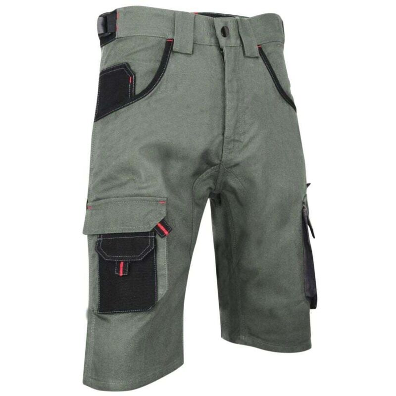 Bermuda renforcé imperméable multipoches LMA CISAILLE Kaki / Gris 52