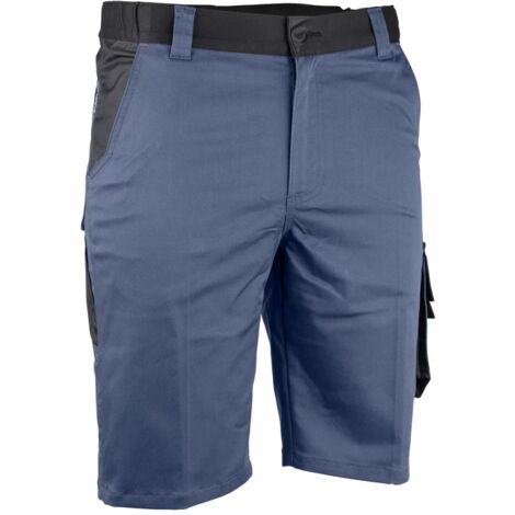 Bermuda bicolore multipoches LMA ICARE Bleu Foncé / Noir 54