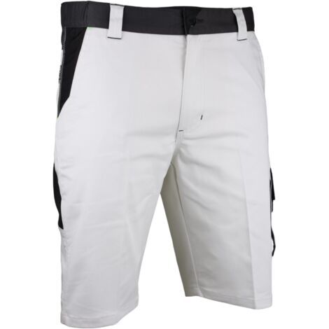 Bermuda bicolore multipoches LMA THEMIS Blanc / Noir 42.