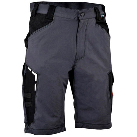 Bermuda bortan grigio scuro nero cofra taglia 44