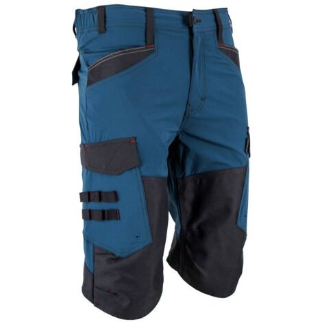 Bermuda cargo bicolore multipoche Ripstop Stretch LMA NAVIRE Cobalt 50