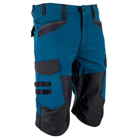 Bermuda cargo bicolore multipoche Ripstop Stretch LMA NAVIRE Cobalt 54