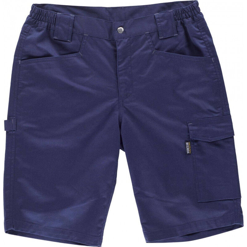 

Bermuda de tejido elástico con trabilla porta martillo Combi B4035 | Azul marino - 3XL - Workteam
