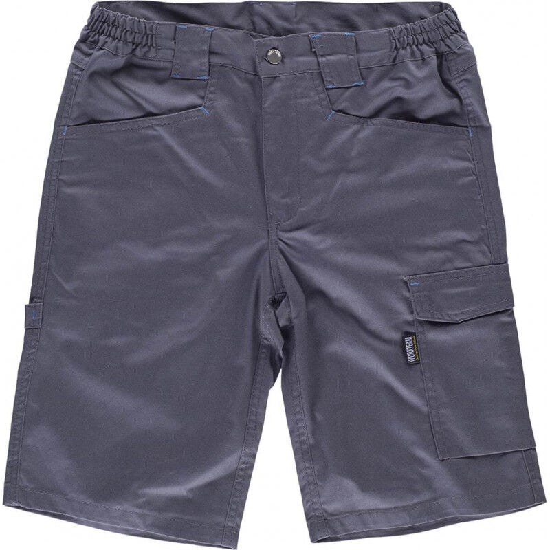 

Bermuda de tejido elástico con trabilla porta martillo Combi B4035 | Gris - XL - Workteam