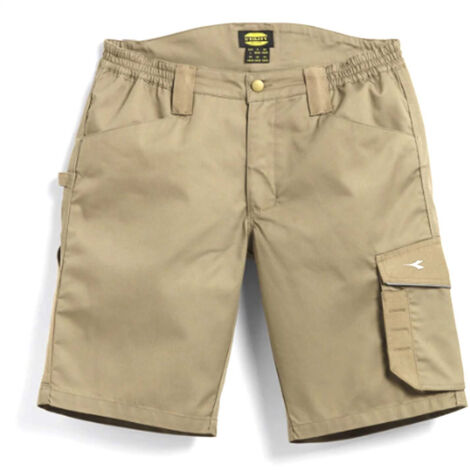 Bermuda da lavoro beige naturale Poly Diadora Utility XXL