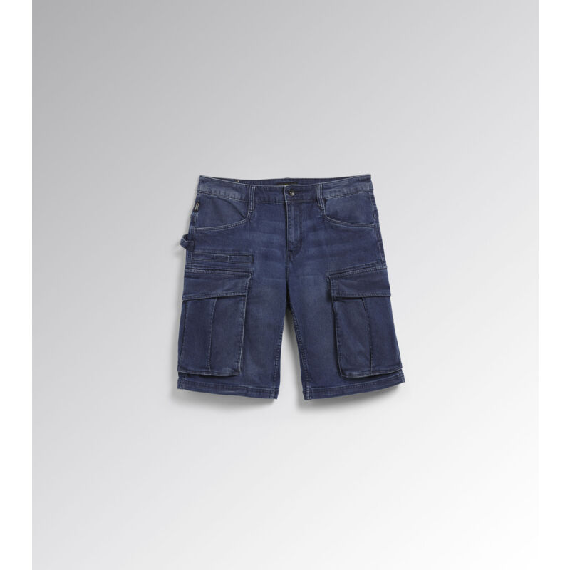Diadora - Pantalon court de travail en denim Bermuda Stone Cargo Light - 28