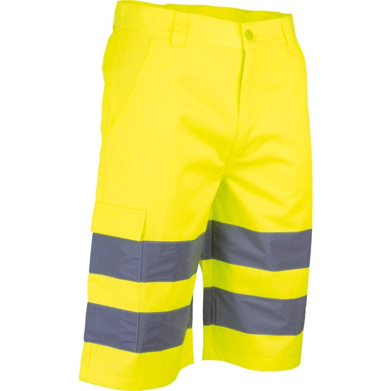 LMA - Bermuda de travail hv eclairage - jaune fluo 2XL - FR(52)
