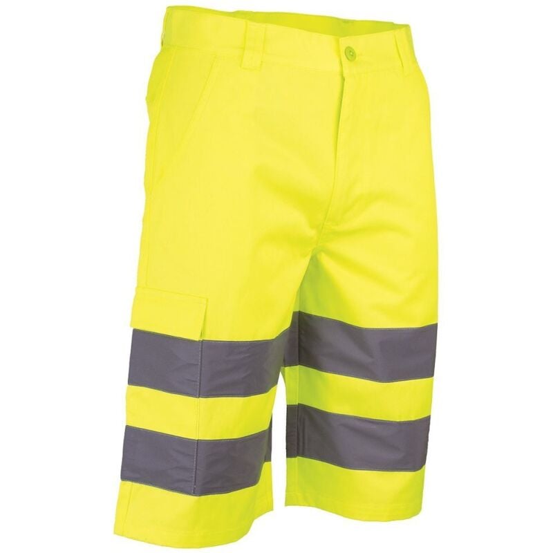 LMA - Bermuda de travail hv eclairage - jaune fluo l - FR(46)