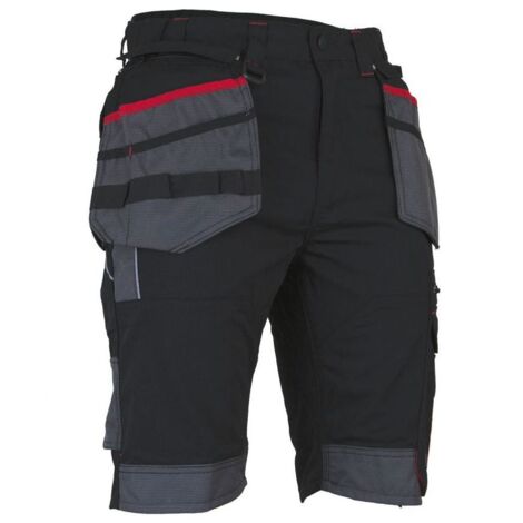 Bermuda de travail multipoches - SEDIMENT - Noir