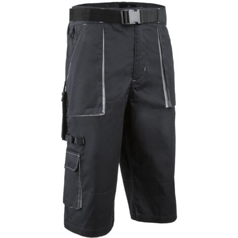 Bermuda de travail long multipoches Coverguard NAVY/PADDOCK II Marine / Gris M