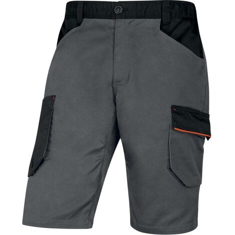 Bermuda de travail MACH2 V3 multipoches gris orange TXL DELTA PLUS M2BE3GOXG