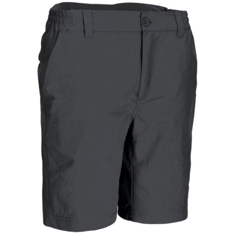 Bermuda de trekking con bolsillos cierre de cremallera, tejido Rip-Stop transpirable VALENTO ADVENTURE M Gris carbón