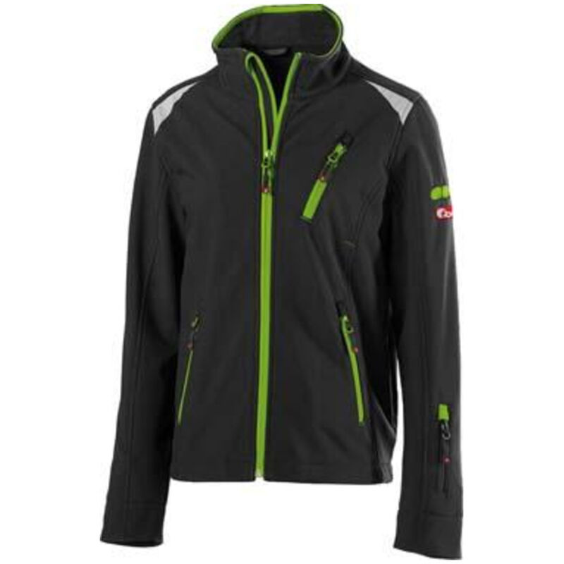 Fortis - Veste softsbrillant enfant 24, Black/limegreen,Gr122-128