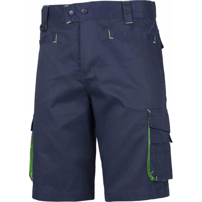 

Bermuda multibolsillos con detalles fluorescente-reflectantes Future WF1617 | 44 - Marino+Verde Flúor - Workteam
