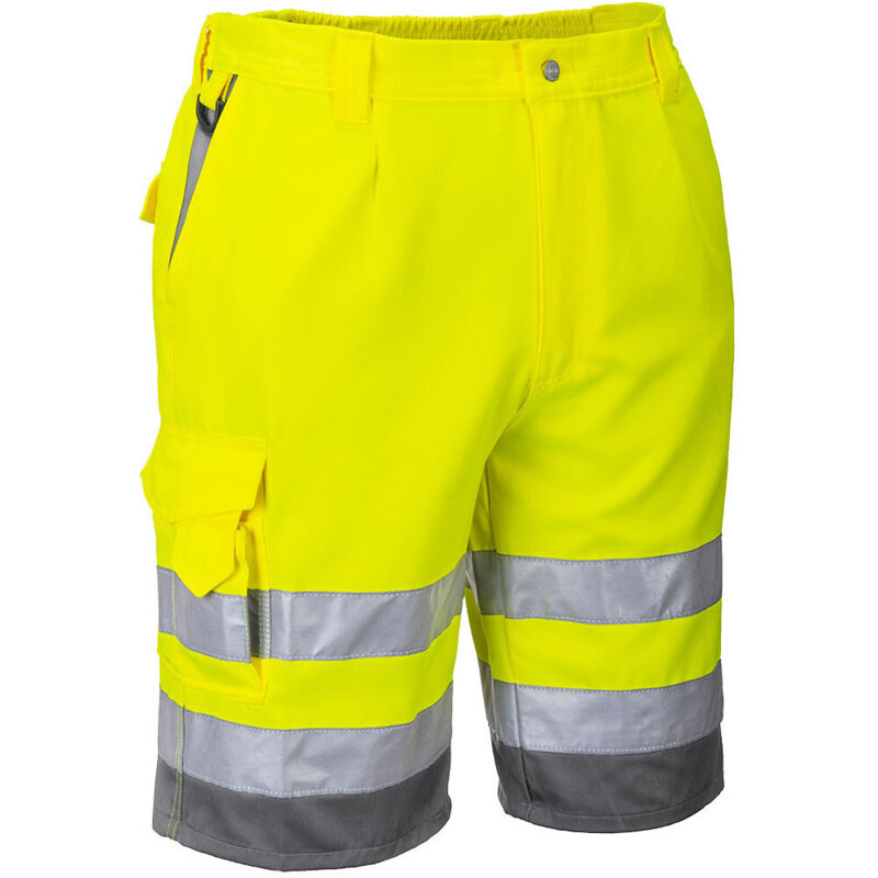 Bermuda Hivis Poly-cotton Farbe, Gelb/grau Größe Xs - Portwest