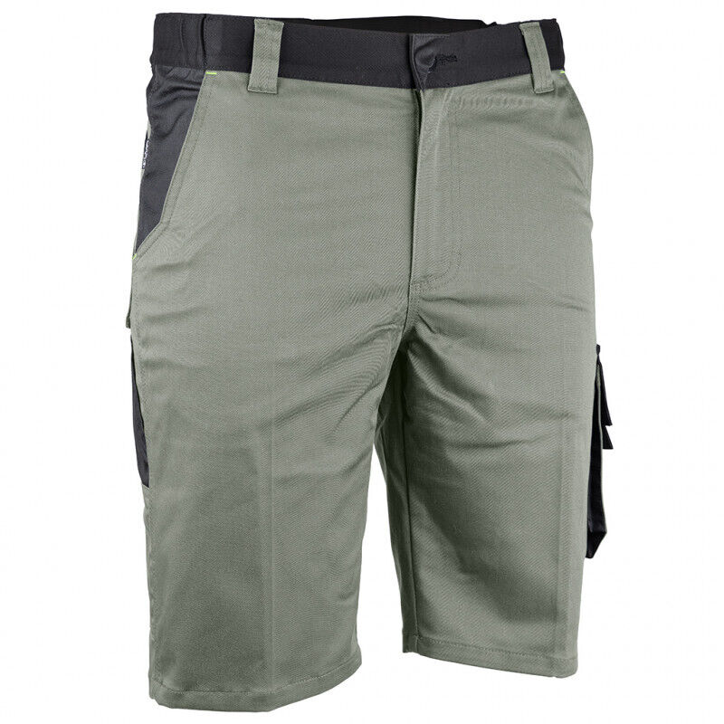 Bermuda homme multipoches bicolore Ulysse vert/noir LMA Couleur Vert/Noir - Taille Vêtement 48