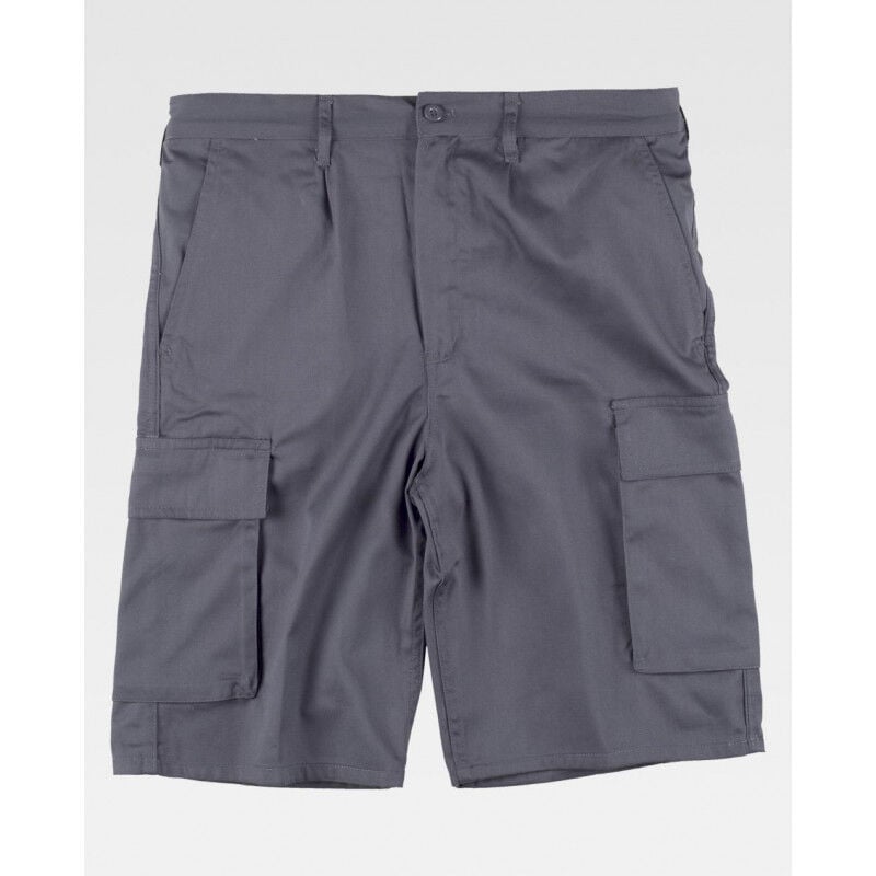 

Bermuda industrial multibolsillos B1405 con trabillas | Gris - 38 - Workteam